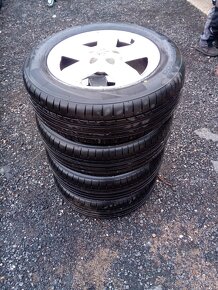 Alu kola  Peugeot 5x108  vč. let. pneu 205/60 R 16 - 8