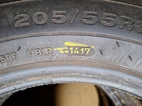 Prodám zimní pneu 205/55/16 Dunlop sport 5 - 8