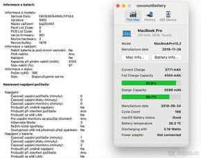Macbook PRO 13, 16GB RAM, 256GB - 8
