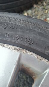 Alu kola 5x112 r17 vw 5ks + letní pneu 225/45 r17 - 8