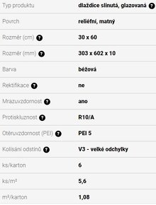 Dlažba RAKO DAA44600, DAKSE610, DAKSE609, DARSA035 - 8