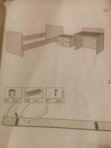 Dětská postýlka s přebalovacím pultem. - 8