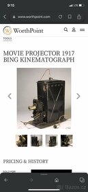 Stará promitačka kinematograph Bing,1917,laterna magika - 8