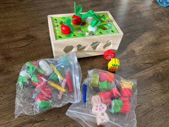 Montessori dřevěné naučné hračky NOVÉ - 8