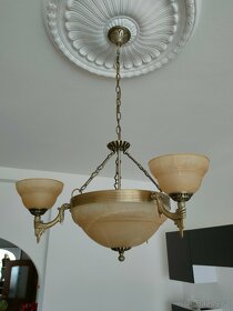 Luxusní rustikální lustry + tři lampy set - 8