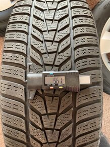 Originalní ALU kola Škoda 5x112 r17 zimní pneu 5,5mm - 8