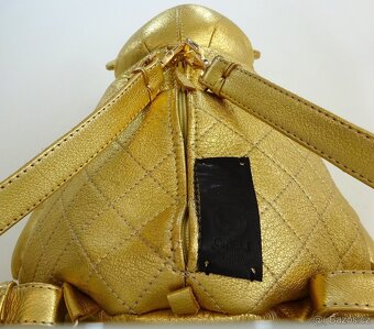 LUXUSNÝ BACKPACK " GOLD BEAR ZIPP " || " L " Made in Italy - 8