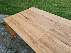 Nový dubový masivní rozkládací stůl 100x180+100 cm - 8