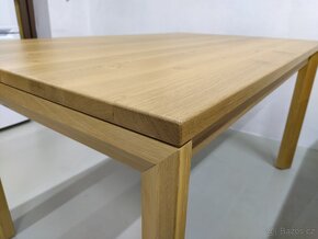 Nový rozkládací stůl dub masiv 90x180+2x45 cm - 8