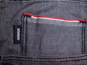 Armani pánske slim riflové nohavice s elastanom L-XL - 8