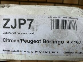 Peugeot Citroen Berlingo 215/55r16 zimní pneu kola - 8