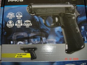 Prodám krásnou novou vzduchovou pistole Walther PPK na CO2 d - 8