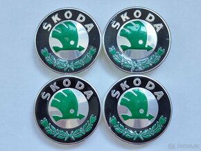 Středy kol Škoda Vw průměr 56mm 65mm SADA  Škoda černé průmě - 8