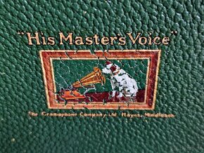 Starožitný gramofon His Master's Voice,  model 97A, rok 1934 - 8