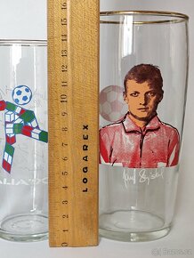 Retro sklenice ITALIA 90', fotbal, MS 90. léta, 120Kč/ks - 8