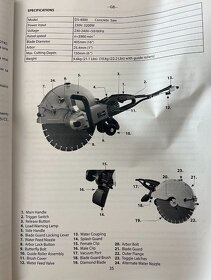 CARAT HIKOKI DS4000 dia řezačka 400mm. - 8