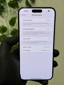 iPhone 15 Pro Max 1TB modrý - 100% baterie - 8