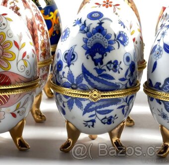 Faberge vejce styl, 19ks, porcelán - 8