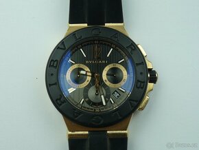 Zlaté 18K hodinky Bvlgari Diagono Chronograph - 8