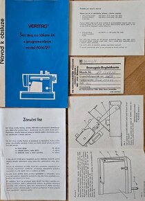 Šicí stroj Veritas model 8014/29 na klikaté šití s programo - 8