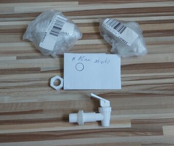 IBC-kohoutek PVC 3/4"+dávkovací kohoutek PVC ø15mm. - 8