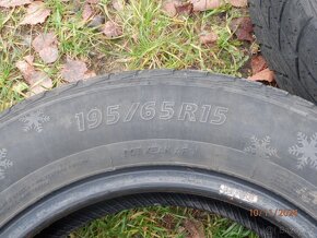 4xZimní gumy EVERGREEN 195/65 R15 4x 5MM - 8