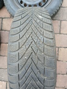 Plechová kola,sada,5x112,ET47,Dunlop,195/65 R15, cca 4x 4mm - 8