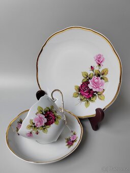 Krásná porcelánová čajová sada "Rose" od Triptis Porzellan - 8