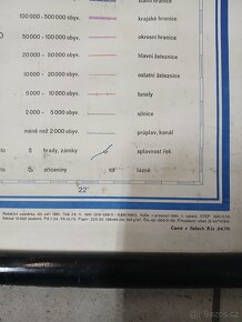 Stará  velká  mapa Československa - 8