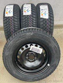 195/65R15 škoda scala 6x15 5x100 ET35 zimní pneu 2024 - 8