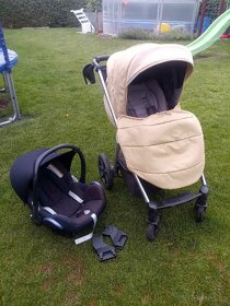 Kočárek Baby design Bueno + autosedačka Maxi Cosi - 8