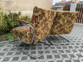 Funkcionalistická trubková křesla Thonet S 411 - 8