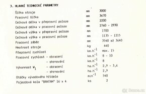 Prodám obraceč/shrnovač píce, sena SP4 - 130 - 8