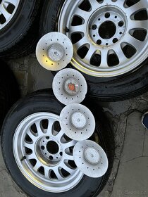 Prodám ALU kola a zimní pneu 205/65 r15 s rezervou - 8