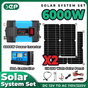 Solární set 6000w měnič, 200w panel, 30a kontroler - 8