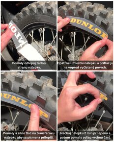 DUNLOP MAXXIS PIRELLI nálepky na pneu - 8