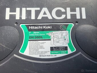 Aku vrtaci kladivo - Hitachi DH36DL 2x 36 V 2,6 Ah - 8