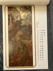 Nástěnný kalendář Alfons Mucha 1989 - 8