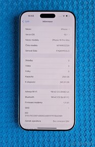 iPhone 16 Pro Max 256GB 256 GB bílý ZÁNOVNÍ - 8