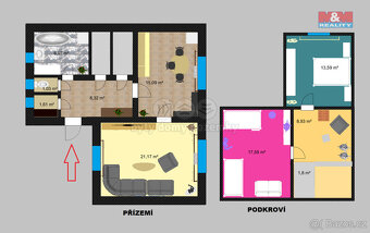 Prodej chalupy, 60 m², Dolní Město - 8