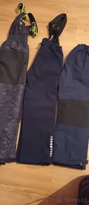 2x oteplováky, 1x softshell zateplené kalhoty - 8