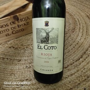 Archivní červené víno-El Coto Rioja - Crianza Ročník 2004 - 8