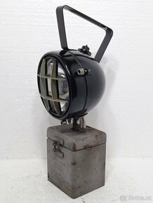 Hornická / drážní akumulátorová retro lampa - 8
