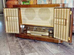 Vzácné funkční rádio Siemens- Schatulle, M57, 1955/57 - 8