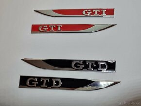 Napis znak logo GTD GTI napis na blatníky - 8