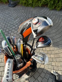 Golfová výbava komplet- hole, bag, vozík, míčky + něco navíc - 8