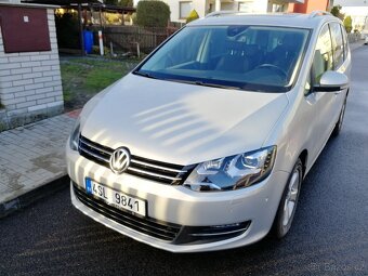 VW Sharan 2.0TDi DSG 130 kw, rok 2013,7 míst, tažné - 8