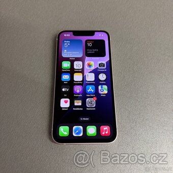 iPhone 13 mini 128GB pink, 100% baterie, bez škrábance - 8