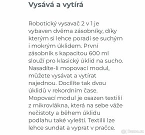 Concept ROBOTICKÝ VYSAVAČ S MOPEM 2V1 - 8