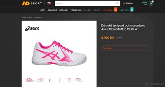 518 - tenisová obuv ASICS - vel. 37 - TOP STAV - sleva 70% - 8